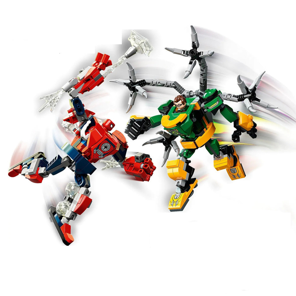 Model Kit Vs Action Figure - スーパーヒーロー スパイダーマン VS ドクター・オクトパス メカフィギュア バトル
