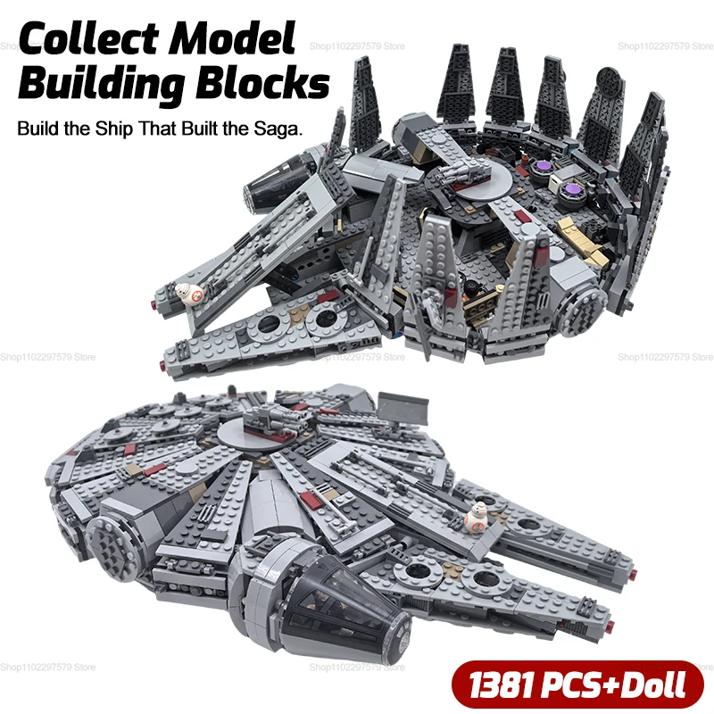 Model Kit Star Wars - 2026年最新高度宇宙船組み立てブロックセット 創造的なDIY STEM玩具 子供 大人向け 誕生日プレゼント