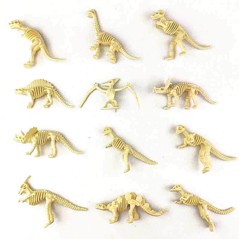 Model Kit Dinosaur - 12 ピース/セットジュラ紀恐竜スケルトンモデル考古学ティラノサウルス翼竜家の装飾おもちゃクリスマスギフト用