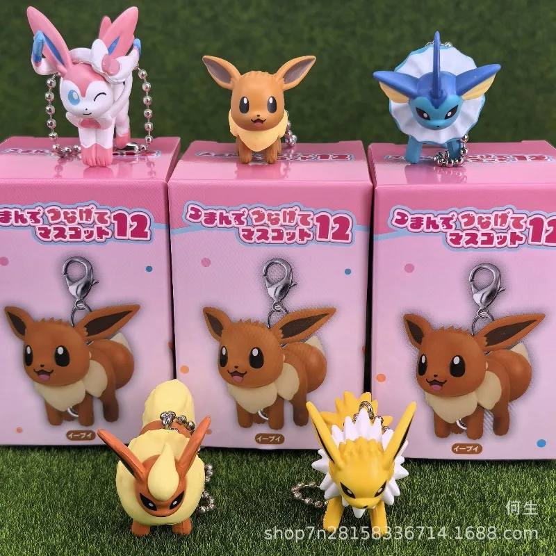 Model Kit Pokemon - ポケモンブラインドボックスおもちゃかわいい漫画フィギュアリザードンイーブイ人形モデルペンダントおもちゃ収集装飾品