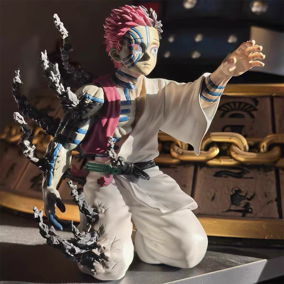 Model Kit Snaa - 在庫あり 14 センチメートルアニメデーモンスレイヤーアカザハクジフィギュアモデルデスクトップ装飾玩具グッズ pvc モデル誕生日クリスマスギフト