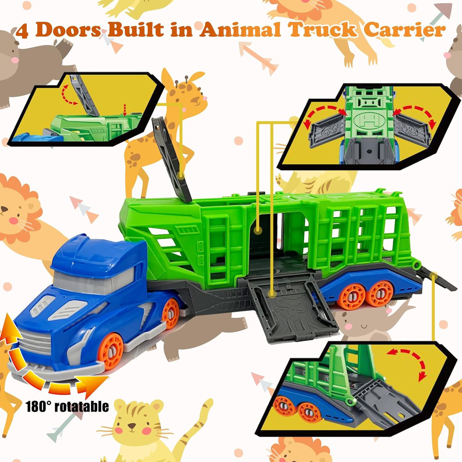 恐竜動物輸送車両おもちゃセットには、輸送車両1台、恐竜または - Model Kit Dinosaur のレビューと価格