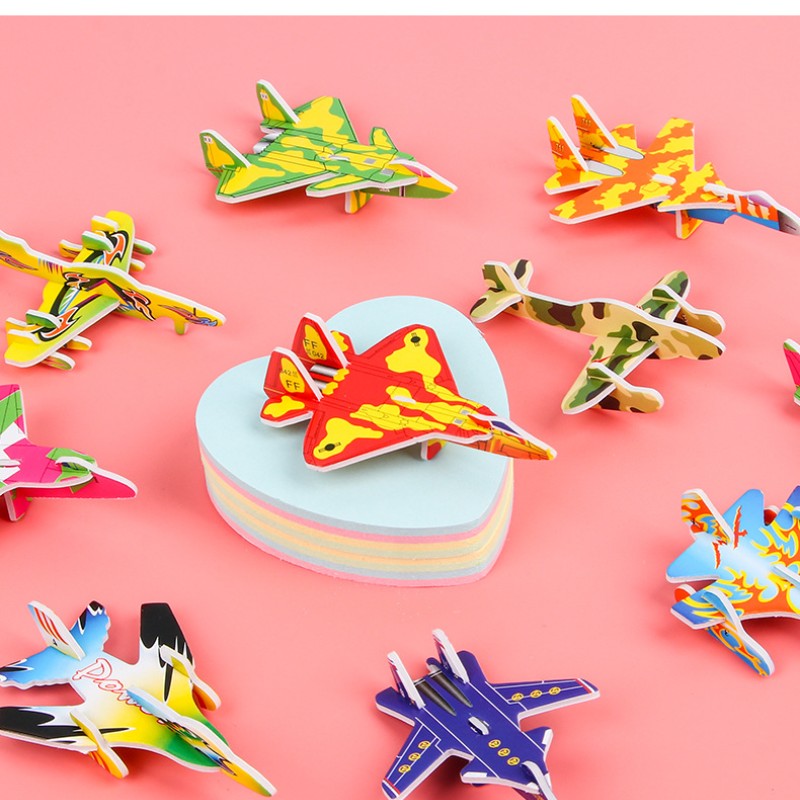 10 個クリエイティブかわいい紙飛行機パズル 3D 漫画 D - Model Kit Dinosaur のレビューと価格