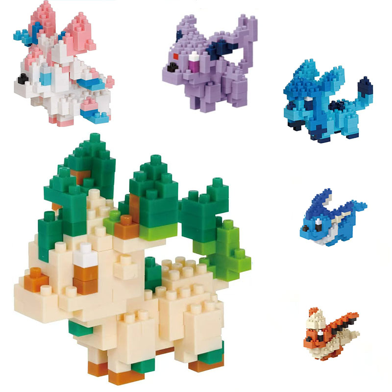 かわいいナノブロック本物のポケモンイーブイブラインドバッグビ - Model Kit Pokemon のレビューと価格