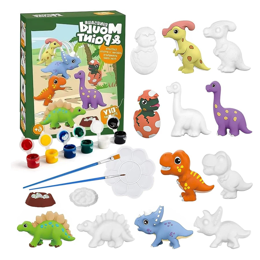 芸術と工芸セット ペイントキット 未塗装 DIY 恐竜 宇宙 - Model Kit Dinosaur のレビューと価格