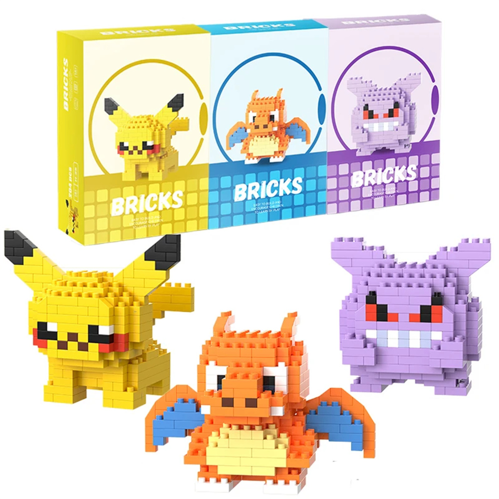 ポケモンマイクロビルディングブロックピカチュウドラゴナイトゲ - Model Kit Figures のレビューと価格