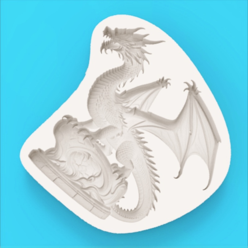 高精度ファンタジードラゴン型シリコンモールド チョコレートフ - Model Kit For Beginners のレビューと価格