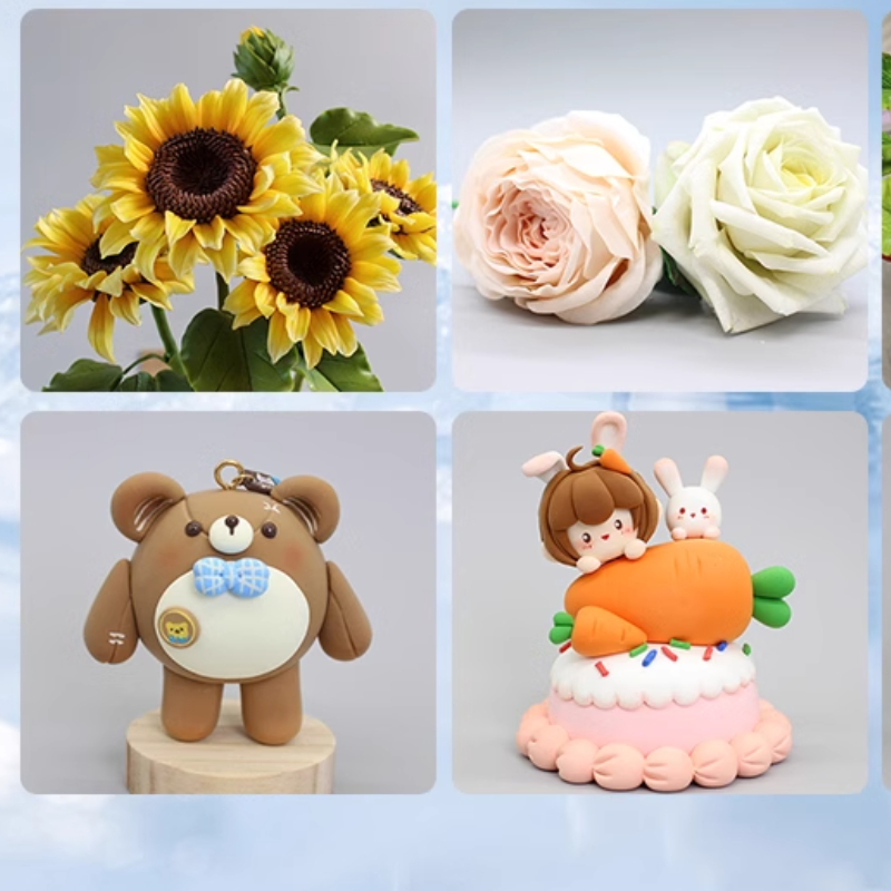 プロのレジンモデリングクレイキット、DIY透明人工花、初心者 - Model Kit For Beginners のレビューと価格