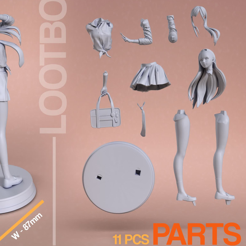 ゲームキャラクターの組み立てられた未塗装のカスタムジグソーパ - Model Kit Figures のレビューと価格