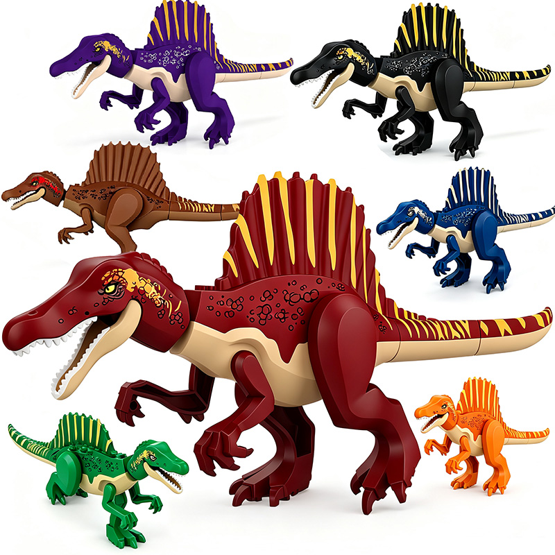 ジュラ紀恐竜世界大型スピノサウルスモデルビルディングブロック - Model Kit Dinosaur のレビューと価格